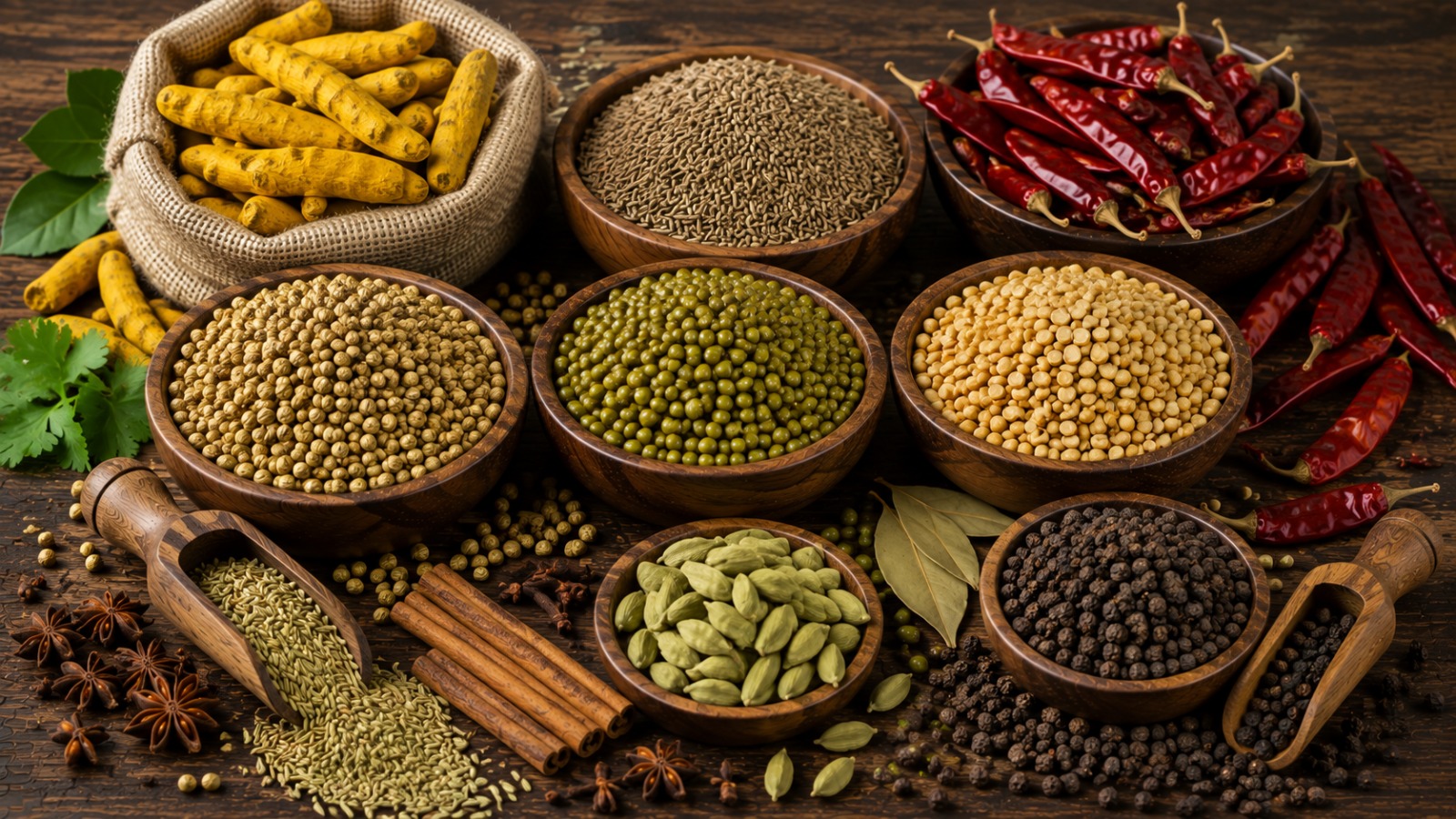 Whole and Ground Spices Variety Split